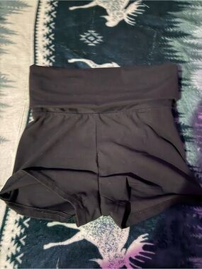 Women’s High-Waist Black Athletic Shorts